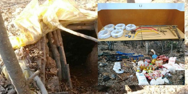 Tunceli'de PKK'ya ait 10 sığınak bulundu
