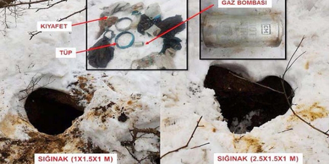 Bitlis'te 3 sığınak imha edildi