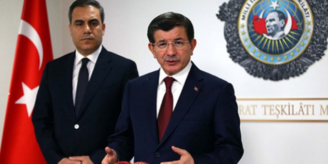 Davutoğlu, MİT Müsteşarı Fidan'ı kabul etti
