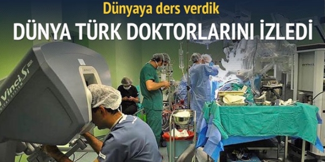Türk doktorların ameliyatını dünya izledi
