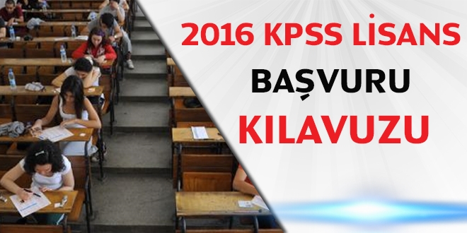 2016 KPSS lisans bavuru klavuzu