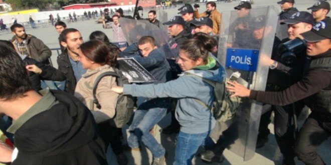İstanbul Adliyesi önündeki eyleme polis müdahalesi