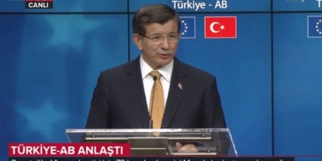 Davutoğlu PKK çadırına izin veren Belçika'ya sitem etti