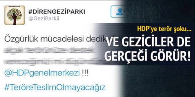 Geziciler'den HDP'ye terr oku