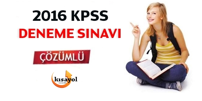 2016 KPSS deneme sınavı