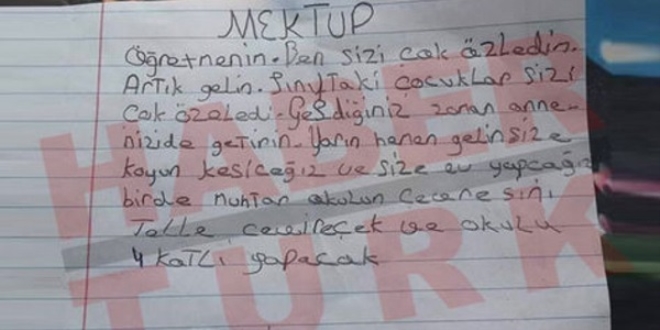 Tatvan'ın köy ilkokulu öğrencisinden öğretmenine duygulandıran mektup