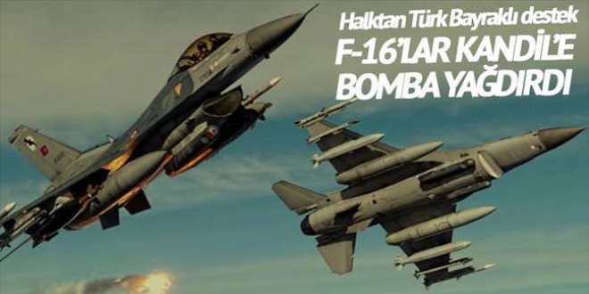 27 terörist öldürüldü: Kandil'e bomba yağdı