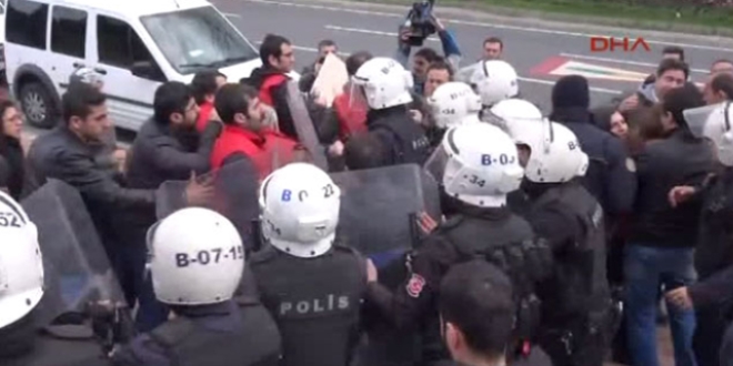 Beşiktaş'ta polis müdahalesi: 6 gözaltı