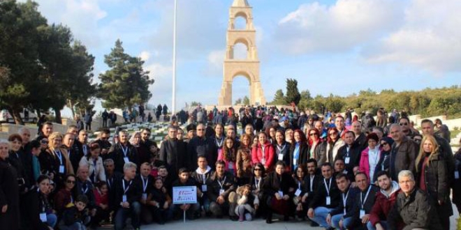 81 ilden 81 öğretmen Çanakkale şehitliklerini ziyaret etti