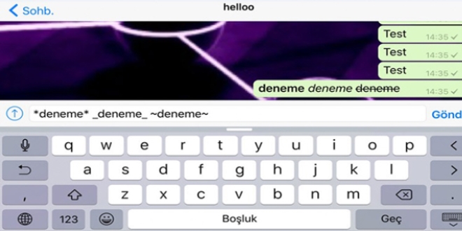 Whatsapp'a yeni yazı tipleri geldi