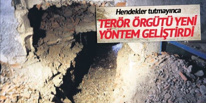 Hendekler tutmadı şimdi tünel terörü