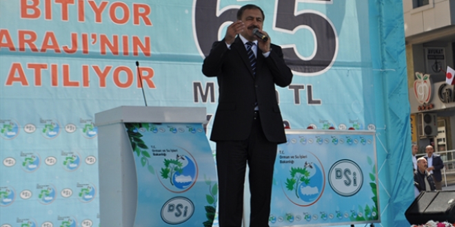 '3 yılda 1071 baraj ve sulama tesisi yapacağız'