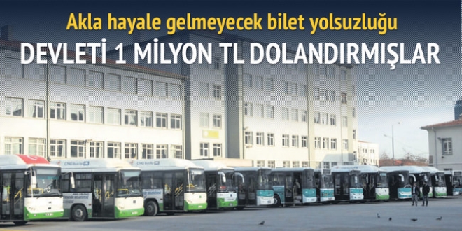 Bir milyon liralık sahte bilet vurgunu