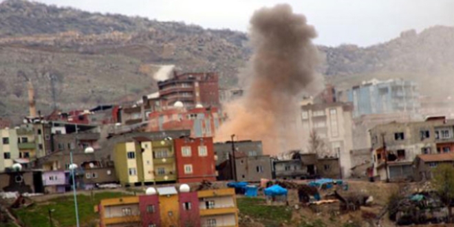 Keskin nianc PKK'l terristlerin gizlendikleri ev top atyla vuruldu