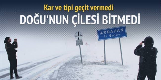 Doğu'da kar ve tipi Batı'da yaz havası!