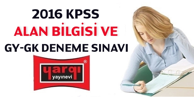 2016 KPSS deneme sınavı