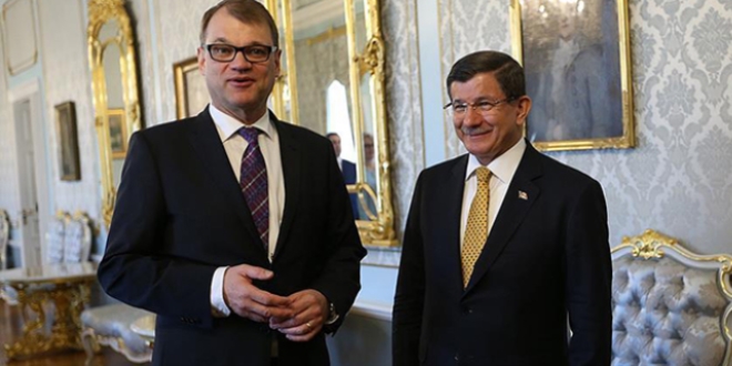 Başbakan Davutoğlu Finlandiya Başbakanı Spila ile görüştü