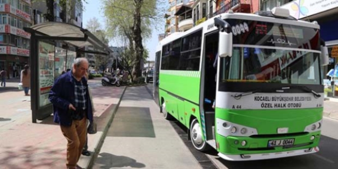 Kocaeli, 65 yaş üstü kişileri ve engellileri ücretsiz taşımaya son veriyor