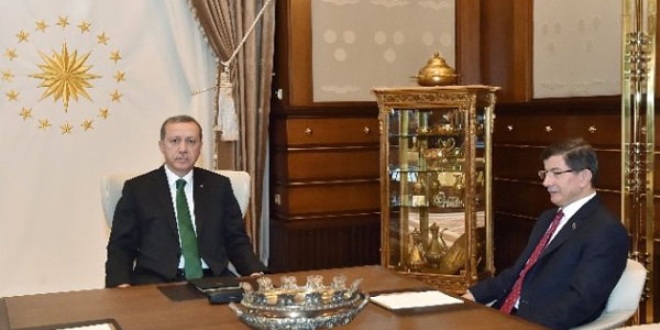 Cumhurbaşkanı Erdoğan, Başbakan Davutoğlu'nu kabul etti