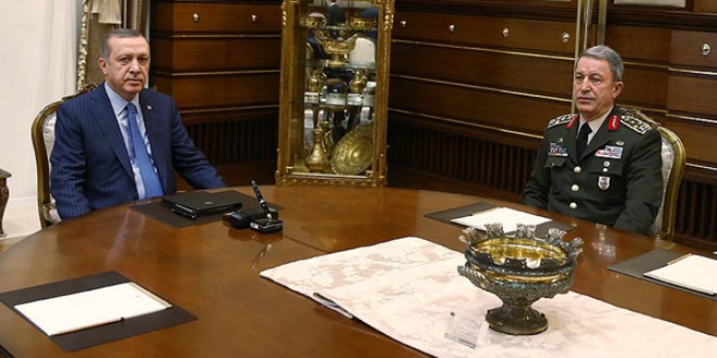 Erdoğan, Orgeneral Akar'ı kabul etti