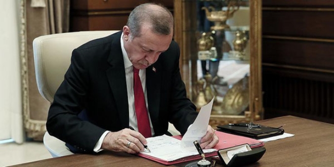 Cumhurbakan Erdoan, '6702 sayl kanunu' onaylad