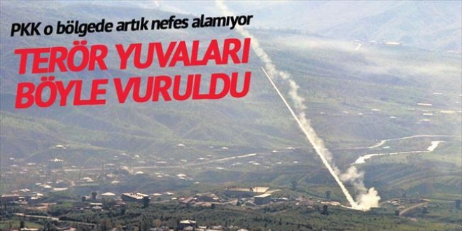 Terör yuvaları böyle vuruldu