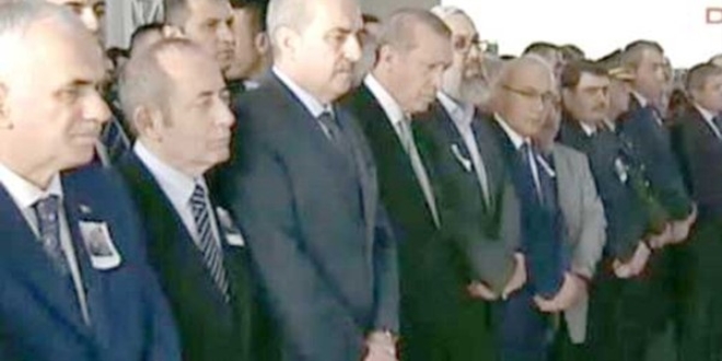 Şehit binbaşının cenazesine Cumhurbaşkanı Erdoğan da katıldı