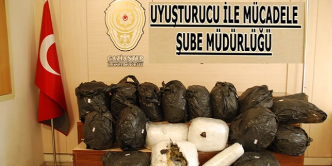 Gaziantep'te uyuşturucu operasyonu: 146 kişiden 91'i tutuklandı