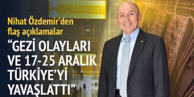 Gezi ve 17-25 Aralık olmasaydı kişi başı gelir 15 bin dolara çıkardı
