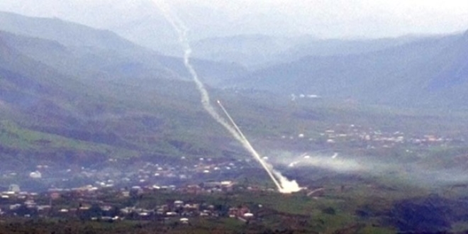 PKK sığınaklarına top atışı