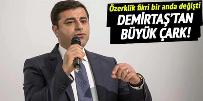 Demirtaş: Özerklik ilanıyla bir yere varılmaz