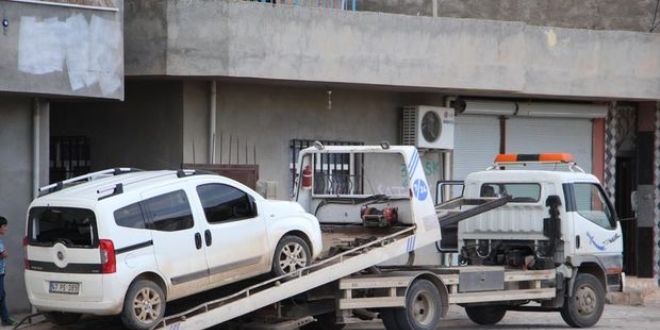 Mardin'de bomba yüklü olduğu ihbarı yapılan araç cinayette kullanılmış