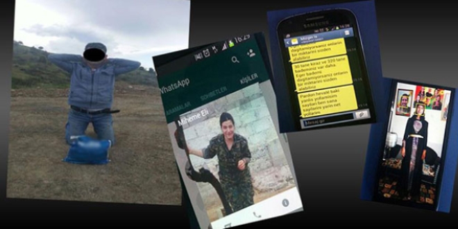 Teröristlerden şifreli SMS