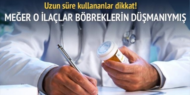 Mide ilaçları böbreklere zarar veriyor