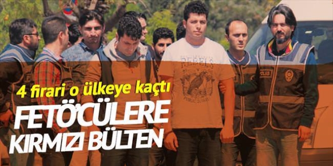 FETÖ'cülere kırmızı bülten