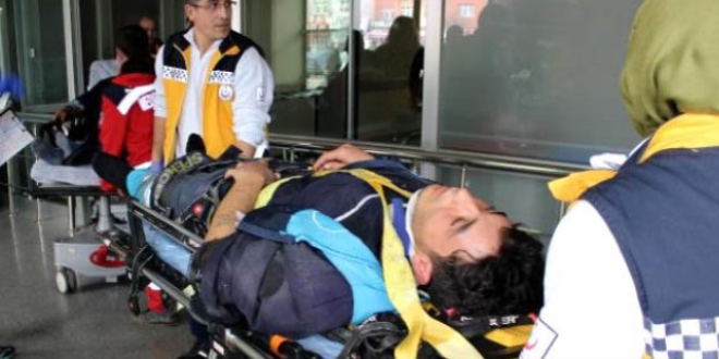 Kimyasal madde geçen boru patladı: 9 işçi yaralı