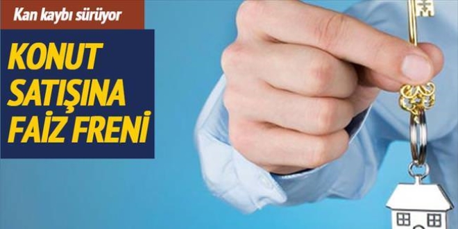 Konut satışına faiz freni