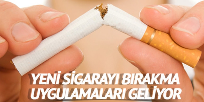 Yeni sigara brakma uygulamalar geliyor