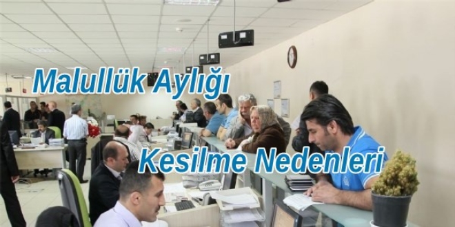 Çalışmaya başlayan malulün aylığı kesilir