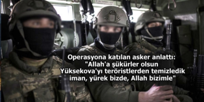 Yüksekova'yı PKK'dan temizleyen ekip gece gündüz nöbet tutuyor