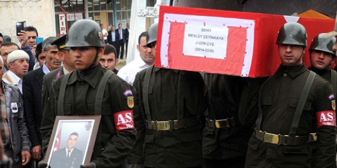 Şehit Çetinkaya son yolculuğuna uğurlandı
