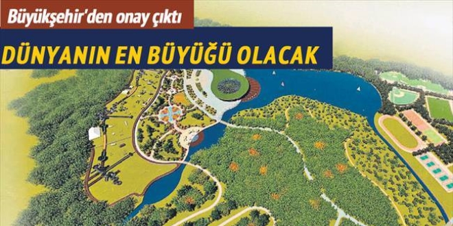 Dnyann en byk ehir park Esenler'e yaplyor