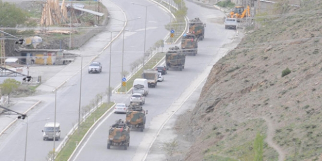 Hakkari'de zırhlı 'Kirpi sevkiyatı'