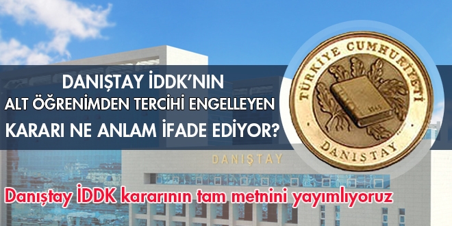 Dantay'n alt renimden tercihi engelleyen karar ne anlam ifade ediyor?