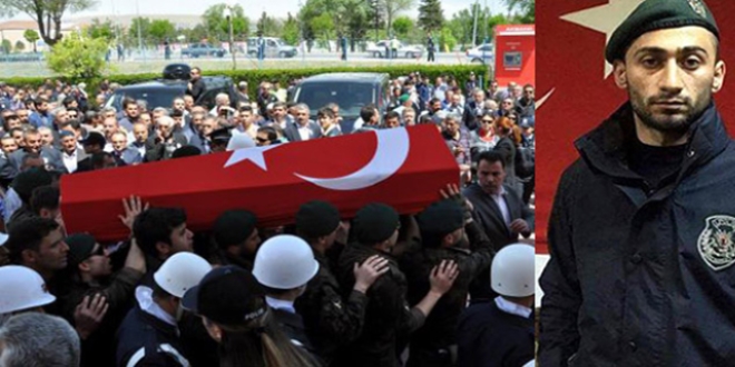 Şehit polis Özcan son yolculuğuna uğurlandı