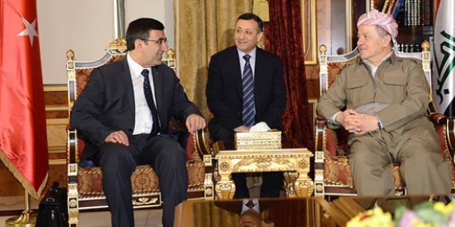 Kalkınma Bakanı Yılmaz, Barzani ile bir araya geldi
