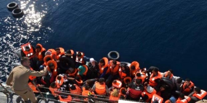 Bodrum'da botla kaçmaya çalışan 157 göçmen yakalandı