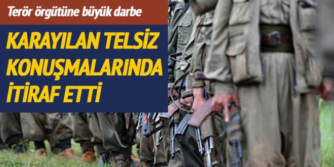 Karayılan örgütün kan kaybettiğini itiraf etti