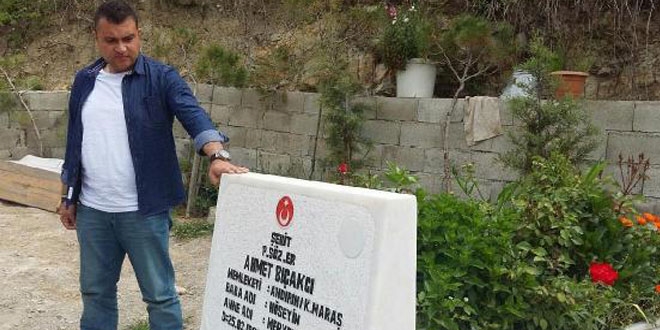 GATA'dan taburcu oldu, şehit arkadaşının mezarına koştu