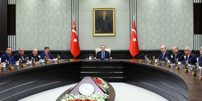 Bakanlar Kurulu Beştepe'de toplandı
